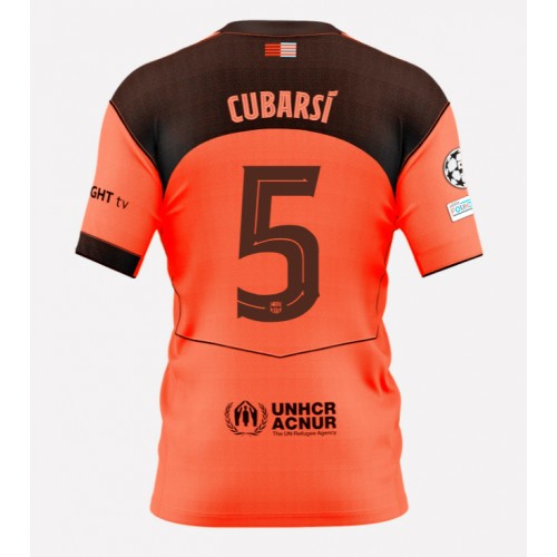 Lacne Muži Futbalové dres Barcelona Pau Cubarsi #5 2025-26 Krátky Rukáv - Tretina